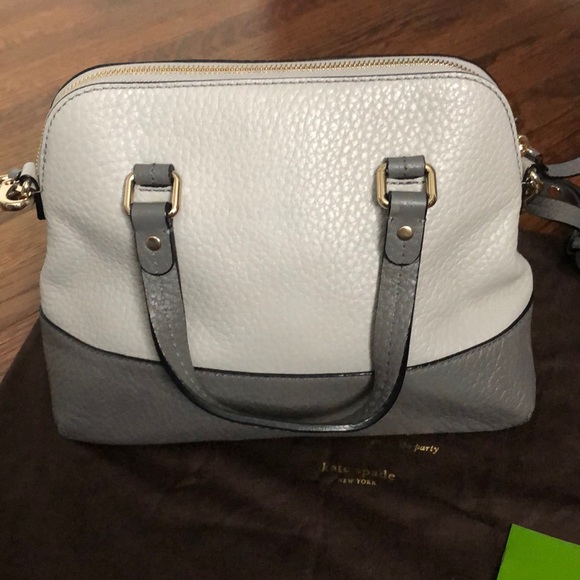 Kate Spade two tone grey Cameron Street Satchel - Picture 6 of 8